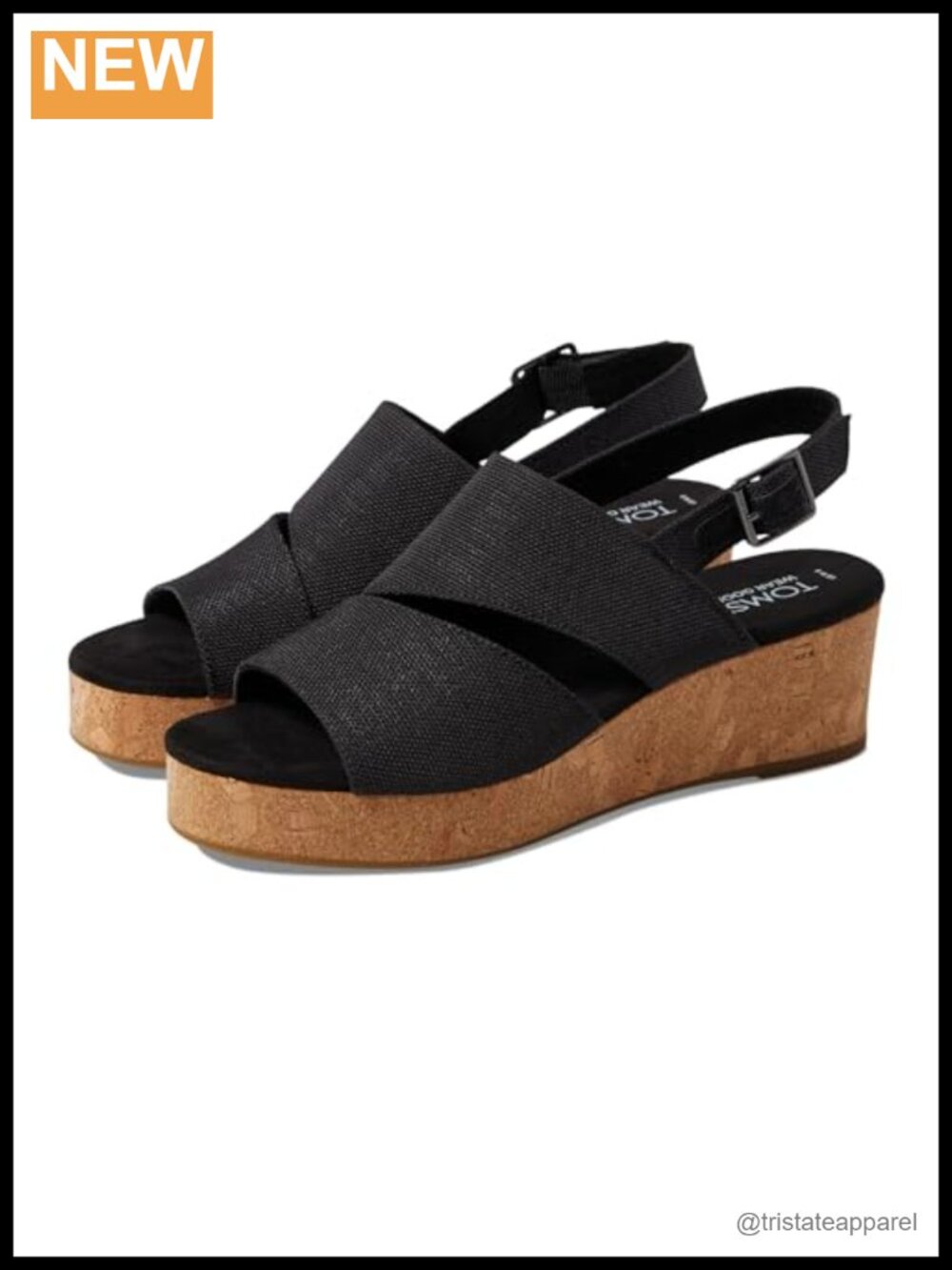 Woven Slingback Wedge Sandal with Adjustable Buckle